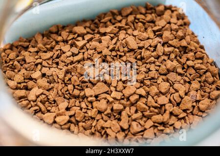 Roasted coffee beans - coffee powder Stock Photo