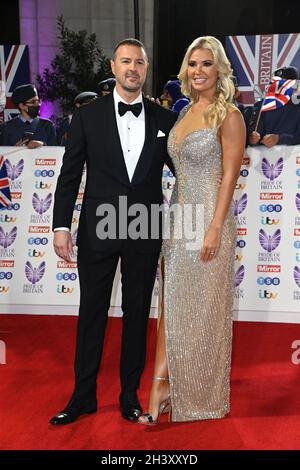 London, UK. 30 October 2021. Paddy McGuinness and Christine Martin arriving at the Pride of Britain Awards, at the The Grosvenor House Hotel, London. Picture date: Sunday October 30, 2021. Photo credit should read: Matt Crossick/Empics/Alamy Live News Stock Photo