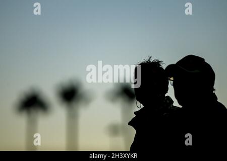 Del Mar, CA, USA. 29th Oct, 2021. October 29, 2021: Scenes from the morning training session for Breeders' Cup 2021 on October 29, 2021 at Del Mar Thoroughbred Club in Del Mar, California. Jon Durr/Eclipse Sportswire/Breeders Cup /CSM/Alamy Live News Stock Photo