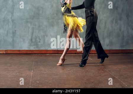 Ballroom Dance Couple In A Dance Pose Isolated On White Background. Ballroom  Sensual Proffessional Dancers Dancing Walz, Tango, Slowfox And Quickstep  Just Dance Stock Photo, Picture and Royalty Free Image. Image 134524657.