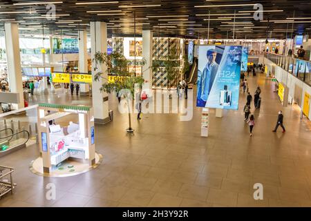 Amsterdam Schiphol Airport Terminal AMS in the Netherlands Stock Photo