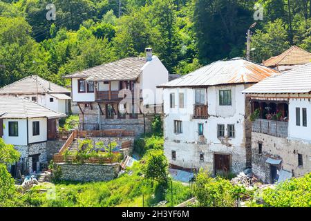 Houses view in bulgarian village Stock Photo