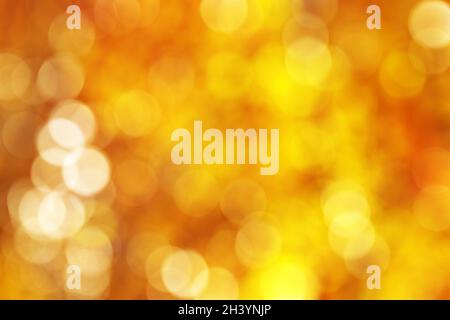 Abstact golden, yellow, orange circle bokeh background Stock Photo