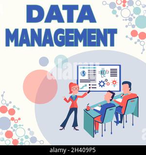 Inspiration showing sign Data Management. Concept meaning disciplines related to managing data as a valuable resource Presenting Stock Photo