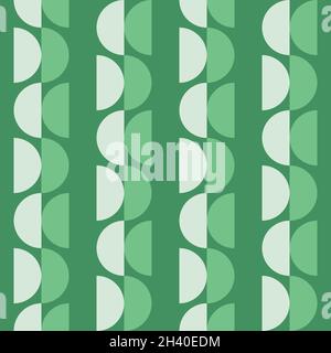 Simple and elegant geometric shapes will decorate any surface or thing and make it attractive. Rounded seamless pattern for prints, textile, web, adve Stock Vector