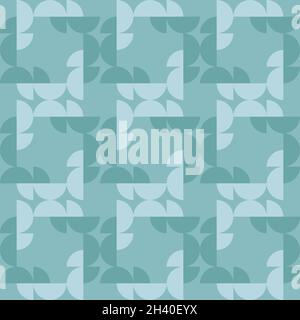 Simple and elegant geometric shapes will decorate any surface or thing and make it attractive. Rounded seamless pattern for prints, textile, web, adve Stock Vector