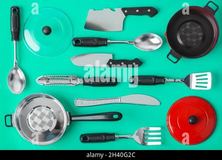 Toy kitchenware Stock Photo