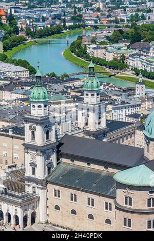 Historic centre of Salzburg Stock Photo