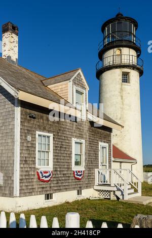 Highland Light in Cape Cod Stock Photo