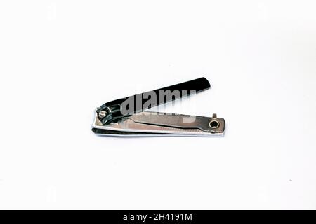 A Nail clipper isolated on white background Stock Photo