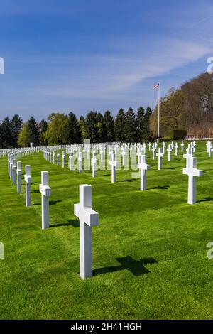 American memorial cemetery of World War II in Luxembourg Stock Photo