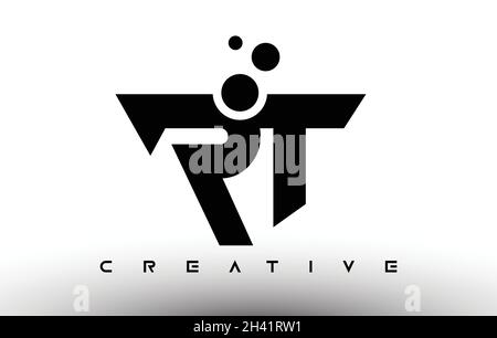 RT Elegant Letter Logo Design. RT Letter Icon with Creative Look Vector Illustration Stock Vector
