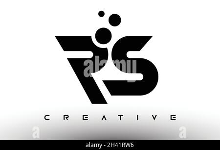RS Elegant Letter Logo Design. RS Letter Icon with Creative Look Vector Illustration Stock Vector