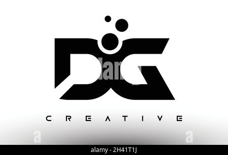 DG Elegant Letter Logo Design. DG Letter Icon with Creative Look Vector Illustration Stock Vector