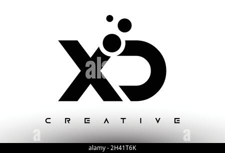 XD Elegant Letter Logo Design. XD Letter Icon with Creative Look Vector Illustration Stock Vector