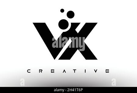 VX Elegant Letter Logo Design. VX Letter Icon with Creative Look Vector Illustration Stock Vector