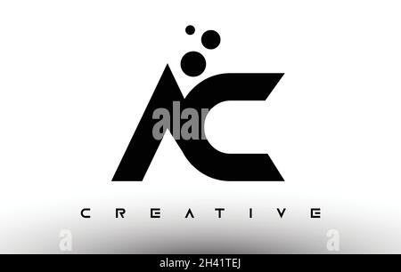 AC Elegant Letter Logo Design. AC Letter Icon with Creative Look Vector Illustration Stock Vector