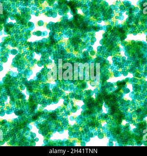 Abstract technology pattern with multiple dot particles. Colorful particle grid background. Vector futuristic illustration. Abstract molecules backgro Stock Vector