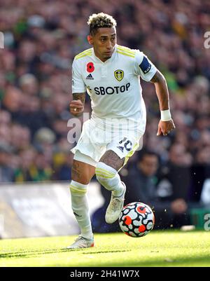 Leeds United's Raphinha in action during the Premier League match at Carrow Road, Norwich. Picture date: Sunday October 31, 2021. Stock Photo