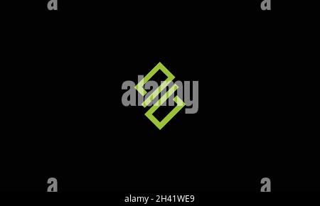 LETTERS NE LOGO DESIGN WITH NEGATIVE SPACE EFFECT FOR ILLUSTRATION USE Stock Vector