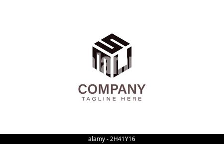 Letter SMU Logo, Three Letter Logo, Alphabet S M U Hexagon Shape Vector Icon Template Stock Vector