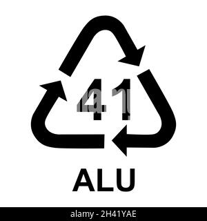 Steel recycling symbol FE 40, metals recycling code FE 40, vector ...