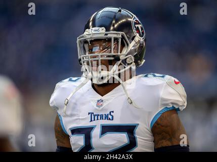 October 31, 2021: Tennessee Titans quarterback Ryan Tannehill (17) during  pregame of NFL football game action between the Tennessee Titans and the  Indianapolis Colts at Lucas Oil Stadium in Indianapolis, Indiana. John