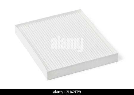 Car interior air filter isolated on white background Stock Photo