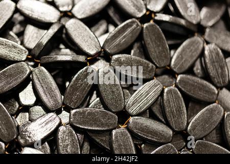 wooden mat on table, close up, background texture. Cutting board Stock Photo