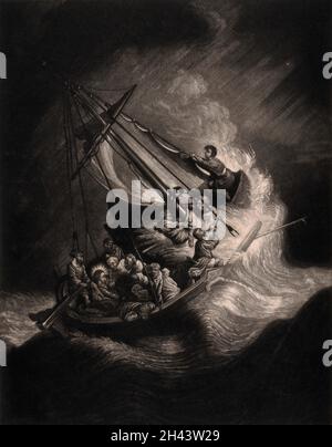 The Storm on the Sea of Galilee, Rembrandt's only known seascape, The