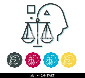 Corporate Ethics - Icon Illustration as EPS 10 File Stock Vector