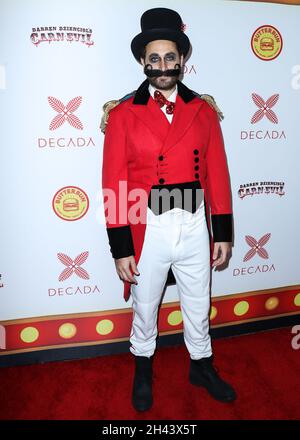 Bel Air, United States. 30th Oct, 2021. BEL AIR, LOS ANGELES, CALIFORNIA, USA - OCTOBER 30: Darren Dzienciol arrives at Darren Dzienciol's CARN*EVIL Halloween Party Presented by Decada and Hosted by Alessandra Ambrosio with Live performances by Doja Cat and BIA Powered by Geojam and Butter Bun held at a Private Residence on October 30, 2021 in Bel Air, Los Angeles, California, United States. (Photo by Xavier Collin/Image Press Agency/Sipa USA) Credit: Sipa USA/Alamy Live News Stock Photo