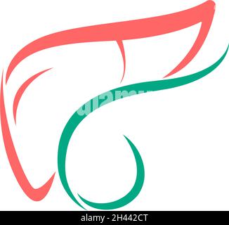 Human liver icon logo design template vector Stock Vector