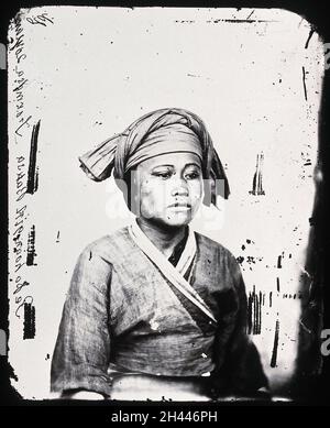 Baksa, Formosa [Taiwan]. Photograph, 1981, from a negative by John Thomson, 1871. Stock Photo