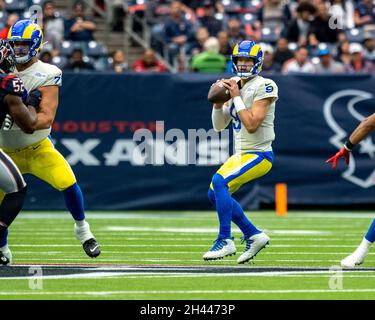 Houston, Texas, USA. October 31. QB Matthew Stafford #9 of the Los