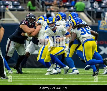 October 31 . QB John Wolford 13 of the Los Angeles Rams in action