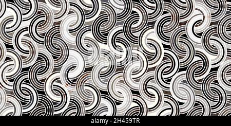 Geometric pattern luxury gray background with circle overlapping and marble texture Stock Vector