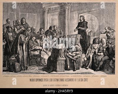 Copernicus Explaining His Planetary System Stock Photo - Alamy