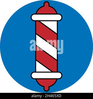 Barber shop sign, illustration, vector, on a white background. Stock Vector