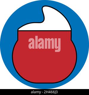 Barber shop gel, illustration, vector, on a white background. Stock Vector