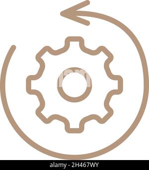 Business settings, illustration, vector, on a white background. Stock Vector