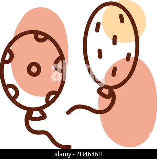 Circus balloons, illustration, vector, on a white background. Stock Vector