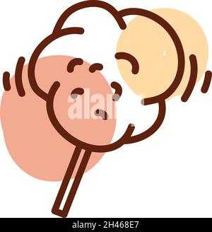 Circus candy, illustration, vector, on a white background. Stock Vector