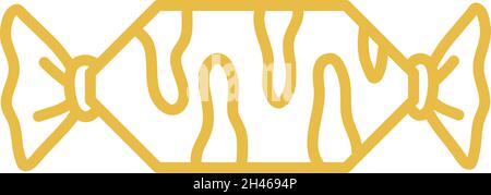 Yellow lemon candy, illustration, vector, on a white background. Stock Vector