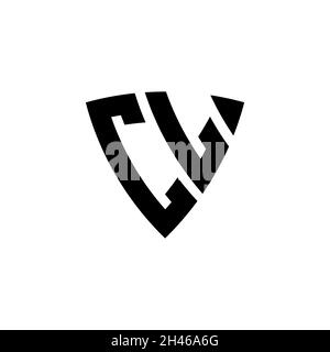 RC Monogram logo letter with polygonal geometric shape style design ...
