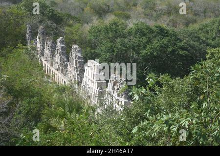 The Pigeon house - El Palomar, Uxmal, Yucatan, Mexico Stock Photo