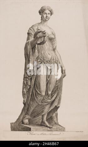 Representation of Flora, the Roman goddess of flowers and spring ...