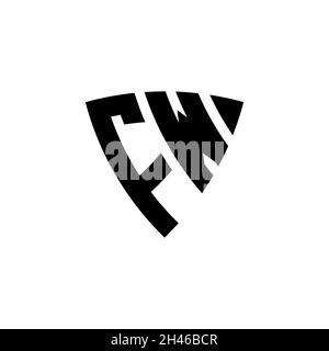 GJ Monogram logo letter with Star geometric shape style design isolated on black background. Star polygonal, shield star geometric. Stock Vector