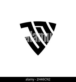 KZ Monogram logo letter with Star geometric shape style design isolated on black background. Star polygonal, shield star geometric. Stock Vector