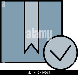 Approved order, illustration, vector, on a white background. Stock Vector